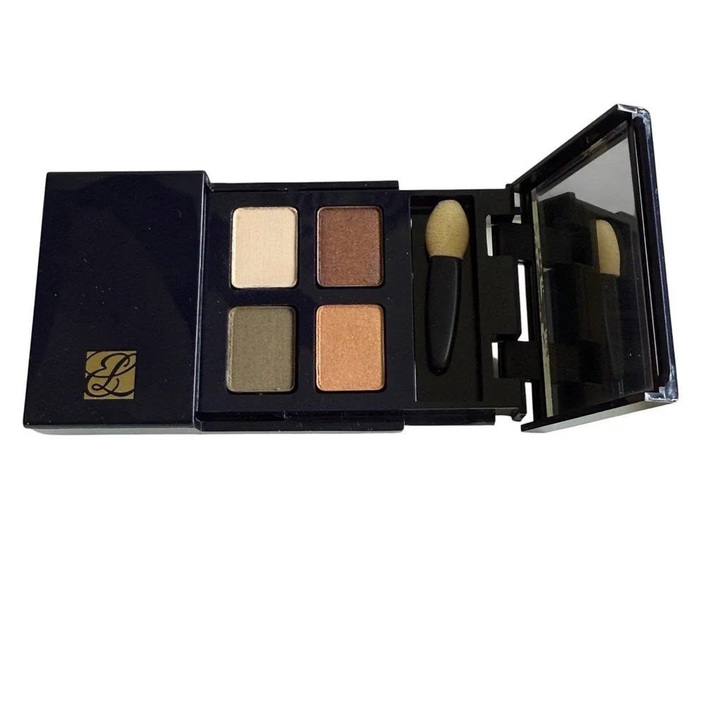 RETIRED Estee Lauder Signature Eyeshadow Quad Cappuccino Camouflage Ginger Drop
